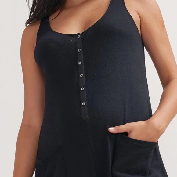 HATCH maternity The 24/7 Feeding black sleeveless jumpsuit size 1 or small - Picture 4 of 14